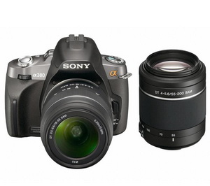 Sony Alpha A380 + объективы 18-55mm + 55-200mm KIT
